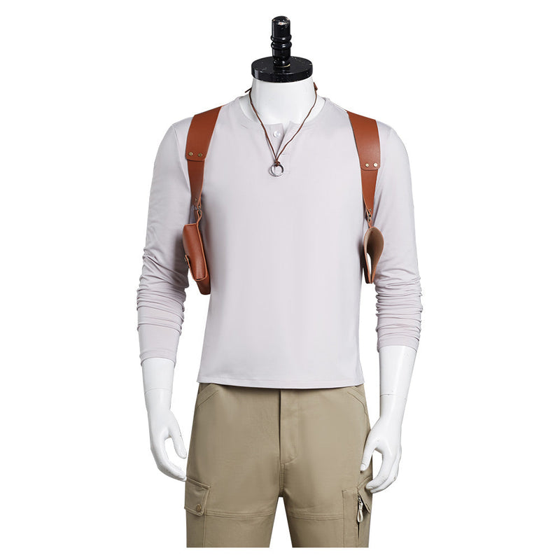 Uncharted 2022 Nathan Drake Cosplay Costume Outfits Halloween Carnival Suit