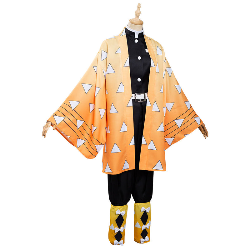 Demon Slayer: Kimetsu no Yaiba Agatsuma Zenitsu Kimono Comic Con Cosplay Costume