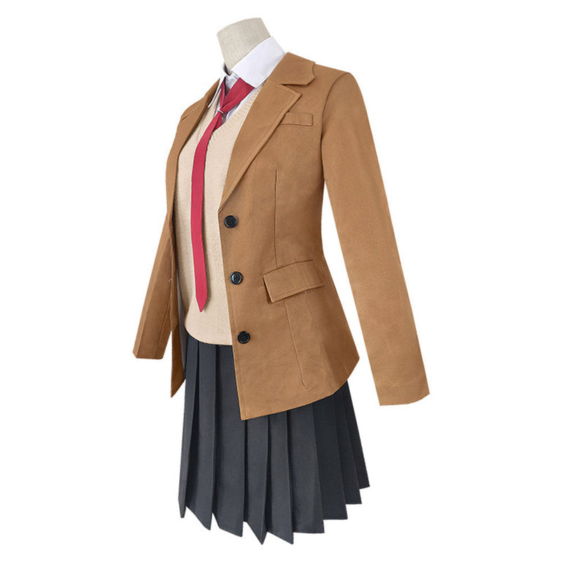 Anime Seishun Buta Yarou Series Sakurajima Mai School Uniform Skirt Outfit Cosplay Costume