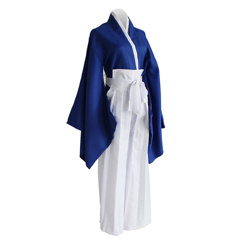 Anime Rurouni Kenshin Himura KENSHIN Blue Kendo Kimono Cosplay Costume