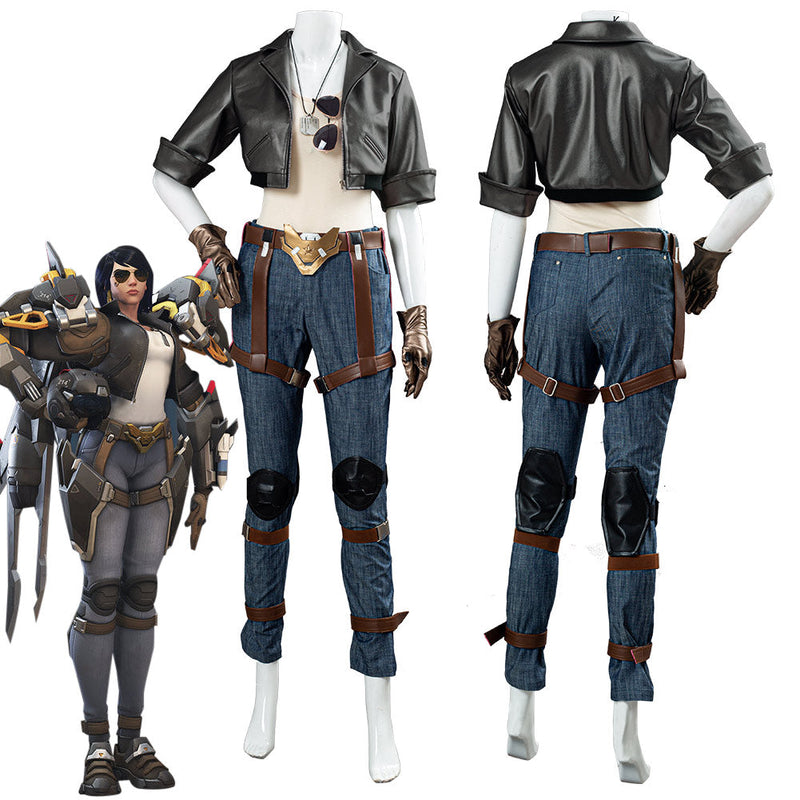 Overwatch OW Pharah Fareeha Amari Skin Outfit Halloween Carnival Costume Cosplay Costume