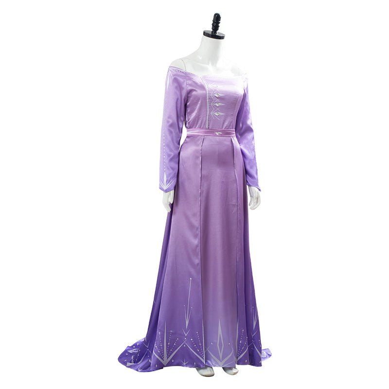 Frozen 2 Elsa Dress Nightgown Gown Pink Arendelle Bedroom Dress Purple Violet Cosplay Costume