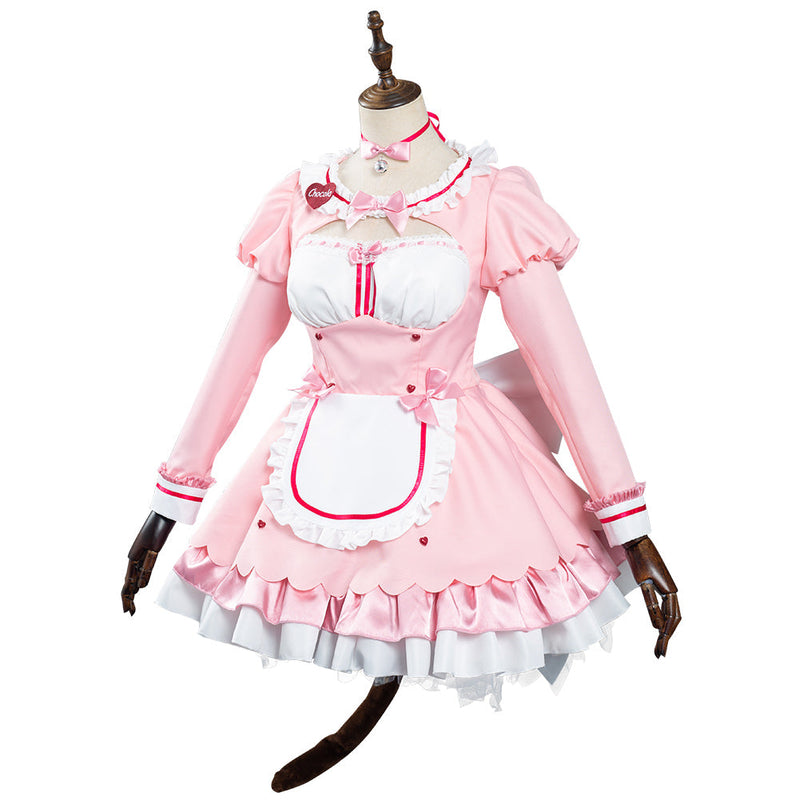 Nekopara Chocola/Vanilla Maid Dress Outfits Halloween Carnival Suit Cosplay Costume