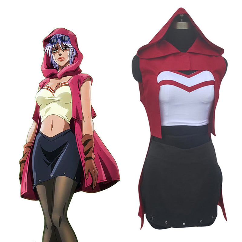 JoJo‘s Bizarre Adventure Mariah Uniform Skirt Outfits Halloween Carnival Costume Cosplay Costume