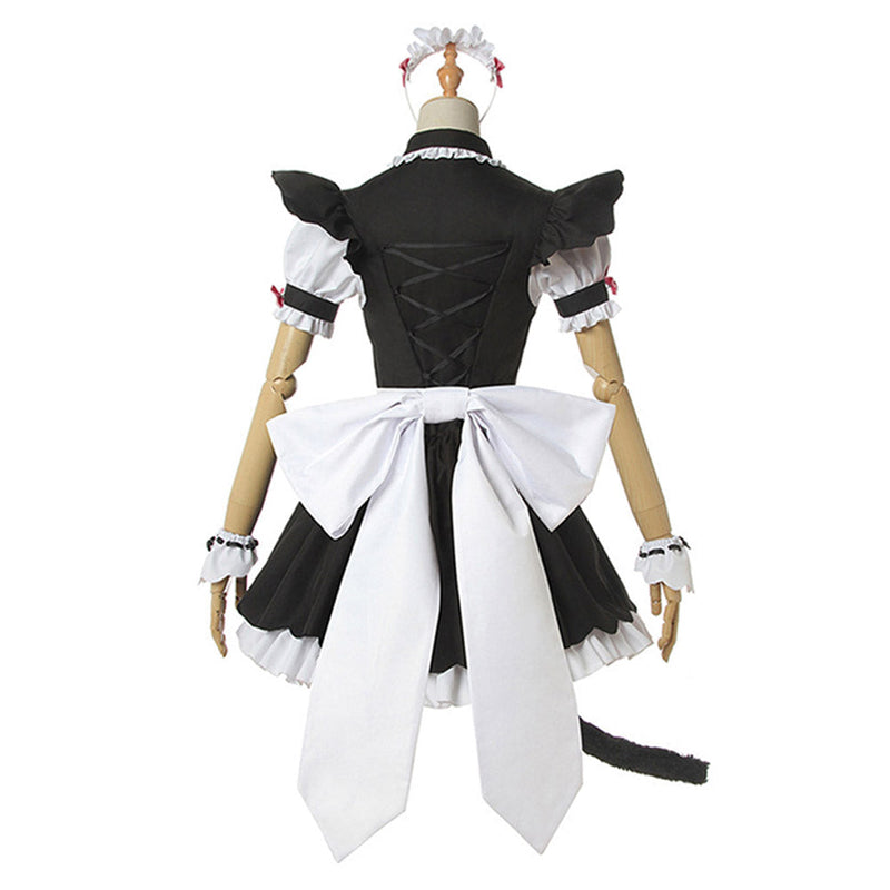 Nekopara Chocola Vanilla Women Sexy Cat Maid Servant Dress Cosplay Costume