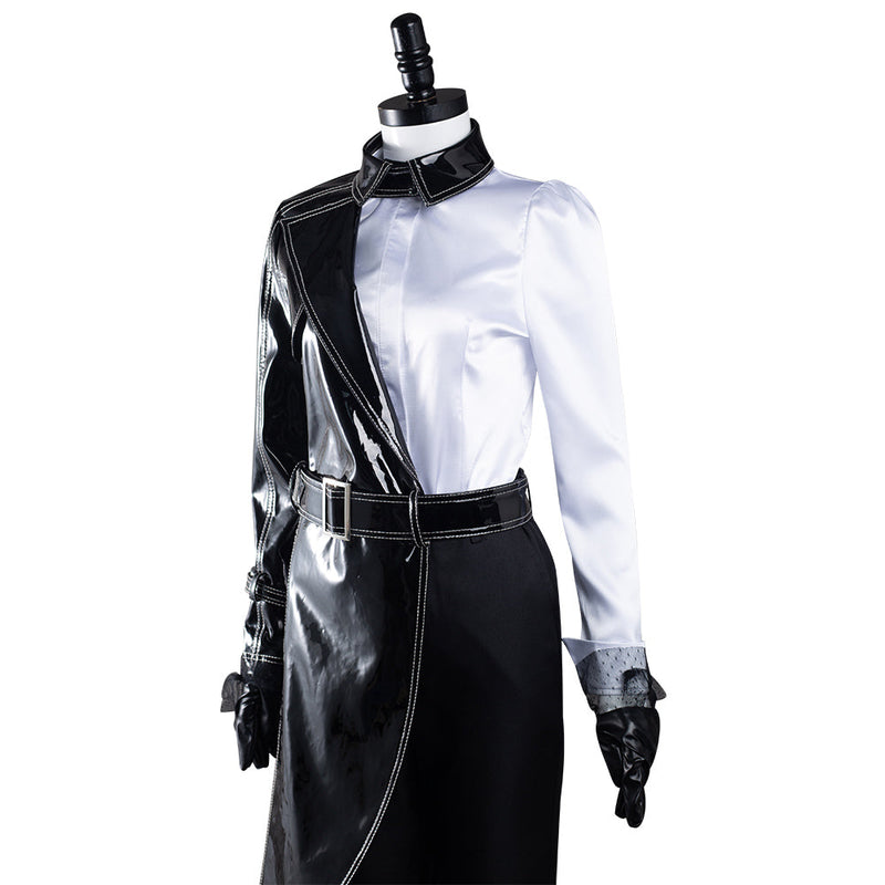 Cruella Black White Shirt Coat Pants Outfits Halloween Carnival Suit Cosplay Costume