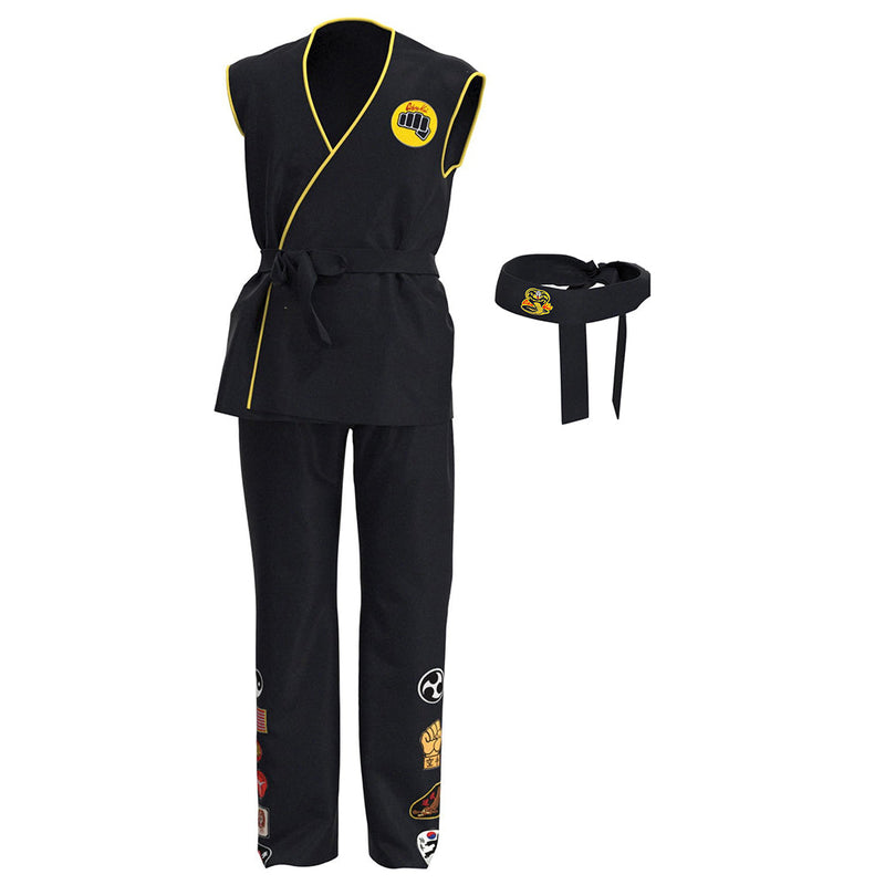 Cobra Kai Top Pants Outfits Halloween Carnival Suit Cosplay Costume