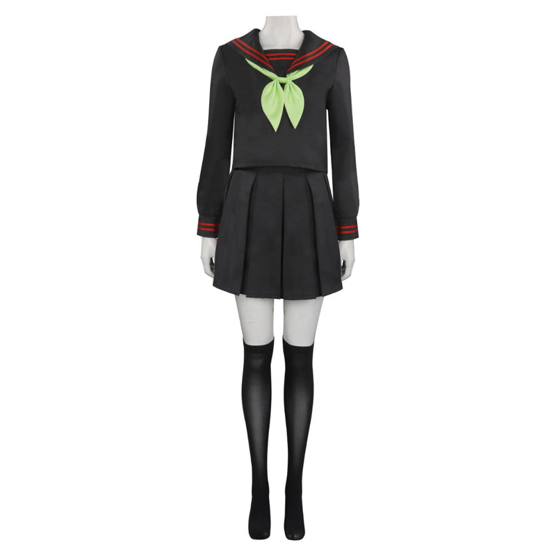 Demon Slayer Kimetsu no Yaiba Hinokami Kepputan Kamado Nezuko Uniform Cosplay Costume