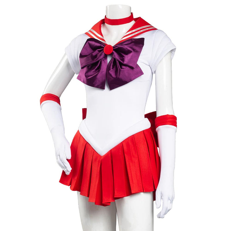 Sailor Moon Hino Rei Uniform Dress Outfits Halloween Carnival Suit Cosplay Costume