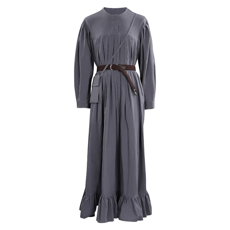 Gandalf Black Long Robe Cloak Outfits Halloween Carnival Suit Cosplay Costume