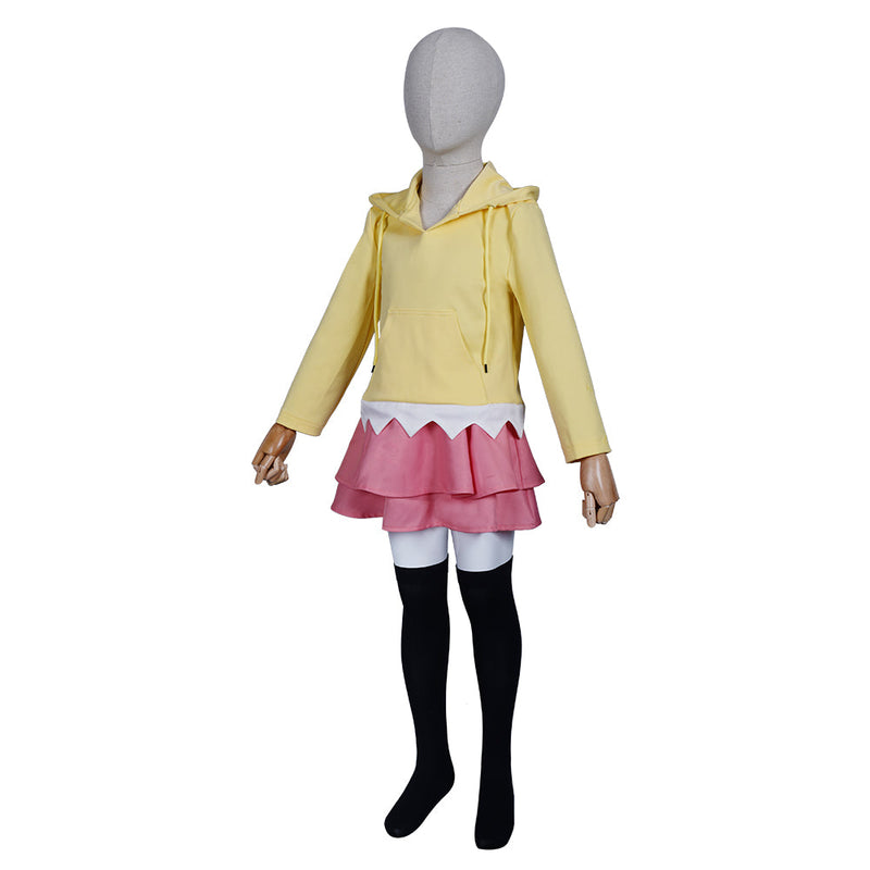 Kids Children NARUTO Uzumaki Himawari Outfits Halloween Carnival Suit Cosplay Costume