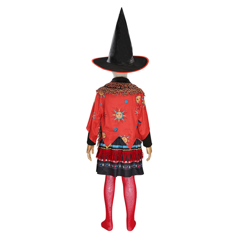 Hocus Pocus-Dani Dennison Kids Children Girls Skirt Hat Outfits Halloween Carnival Suit Cosplay Costume