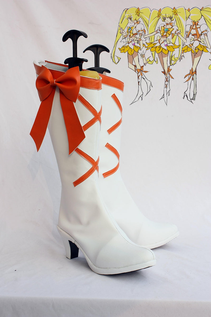 Smile Precure! Pretty Cure Cure Sunshine Cosplay Boots Shoes