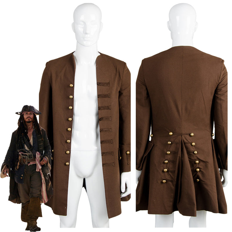 Pirates Of The Caribbean Jack Sparrow Jacket Only Costume