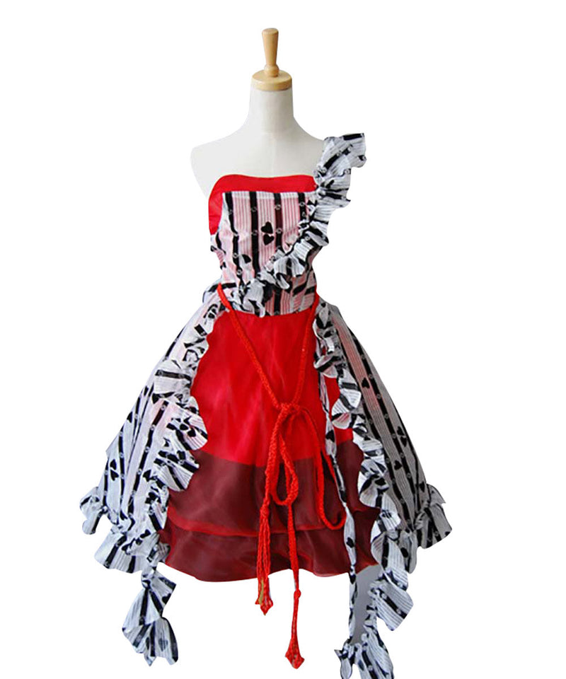Alice In Wonderland Alice Red Court Dress Halloween Carnival Suit Cosplay Costume