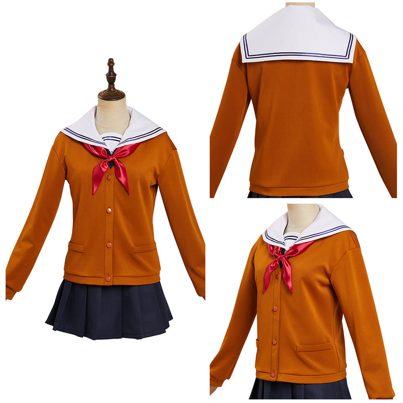 Anime Tomodachi Game Shiho Sawaragi Cosplay Costume School Uniform Dress Outfits
