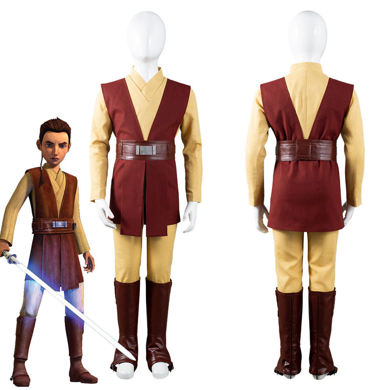 Star Wars: The Bad Batch Caleb Dume Jedi Knight Outfits Cosplay Costume for Kids Children