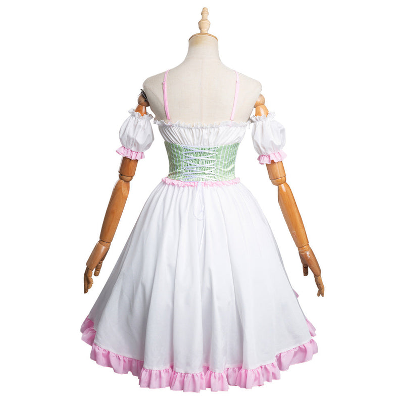 Demon Slayer: Kimetsu No Yaiba Mitsuri Kanroji Lolita Original Design Halloween Cosplay Costume