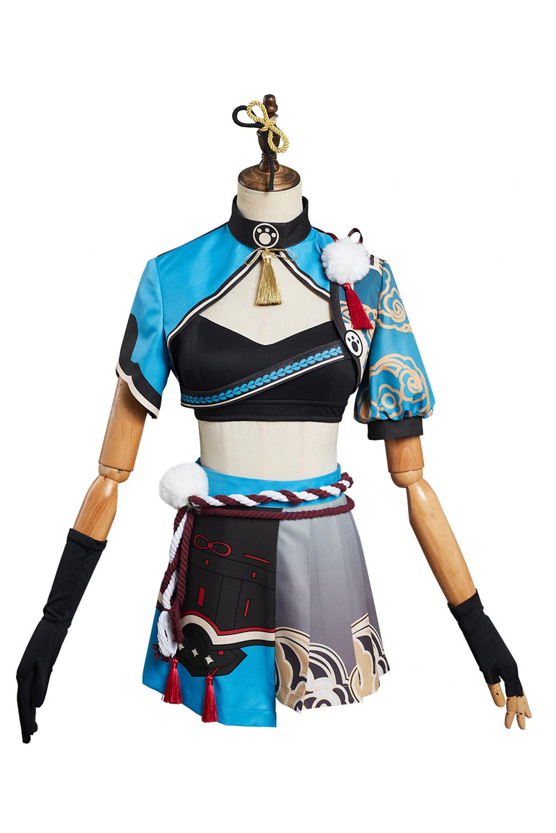 Genshin Impact Ms Hina/Gorou Original Design Cosplay Costume