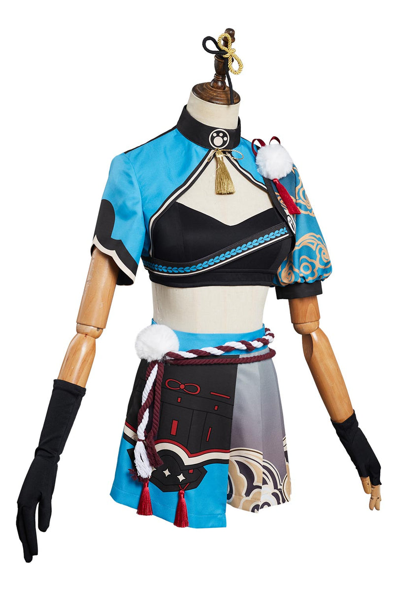 Genshin Impact Ms Hina/Gorou Original Design Cosplay Costume