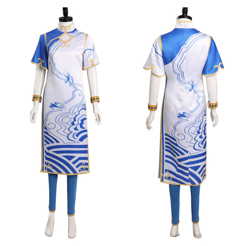 Street Fighter 6 SF Chun-Li Cosplay Costume Outfits Halloween Carnival Suit