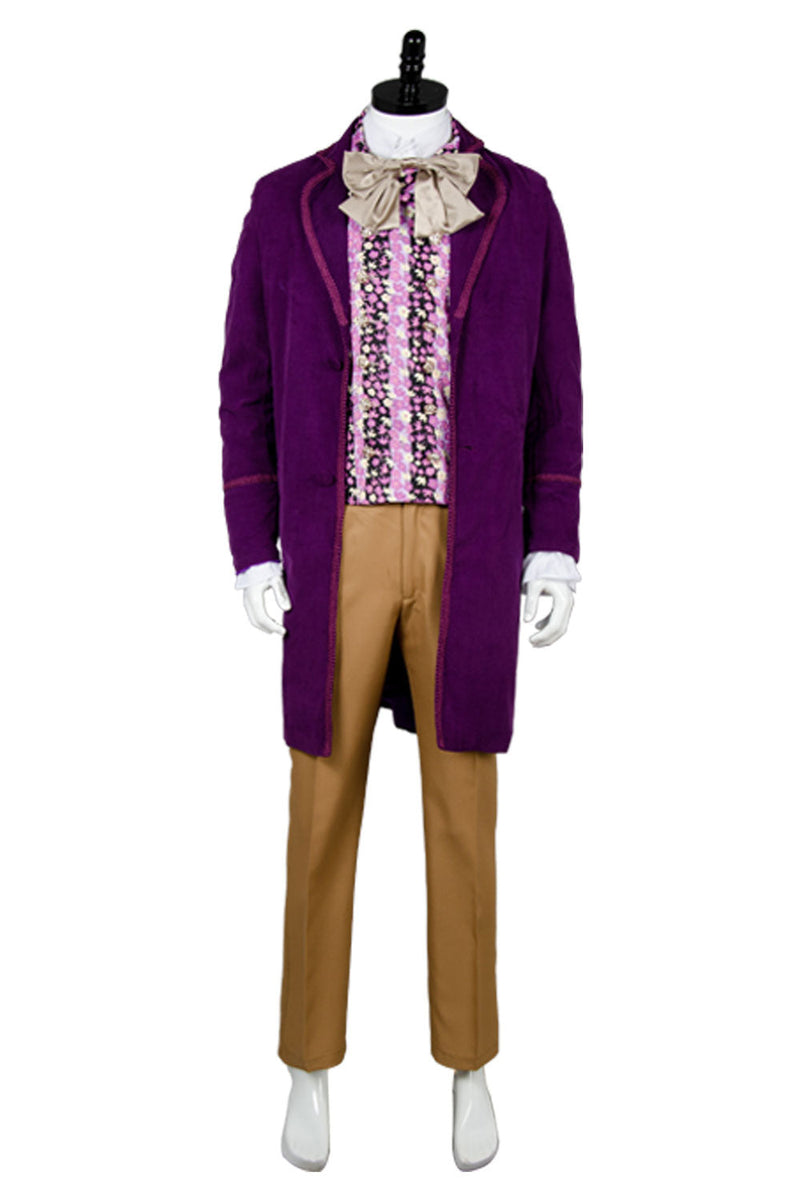 Willy Wonka and the Chocolate Factory 1971 Willy Wonka Outfits Cosplay Costume