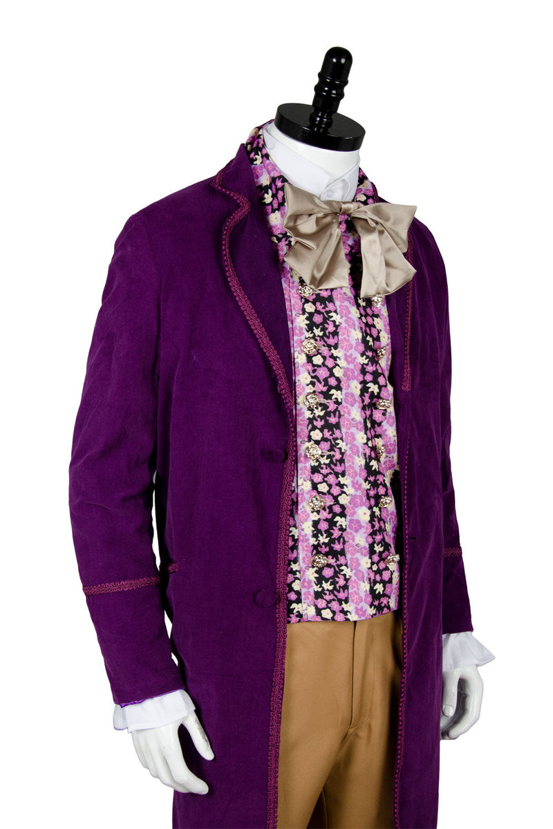 Willy Wonka and the Chocolate Factory 1971 Willy Wonka Outfits Cosplay Costume