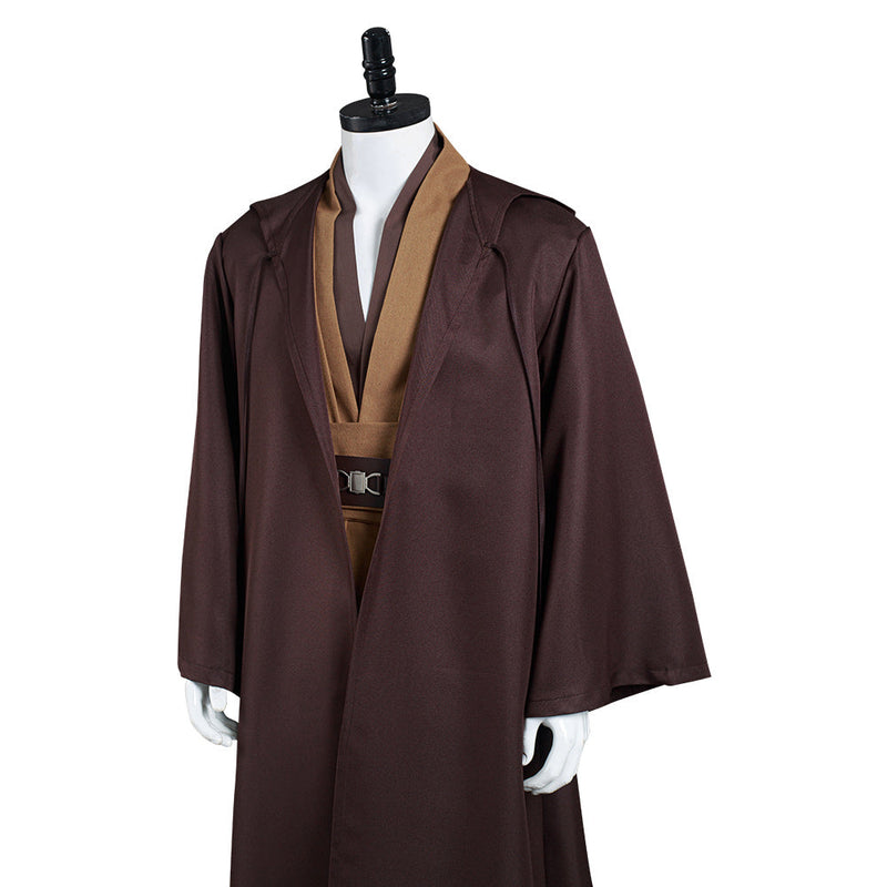 Adult Outfit for Jedi Costume Tunic Hooded Robe Anakin Skywalker Uniform Brown Version