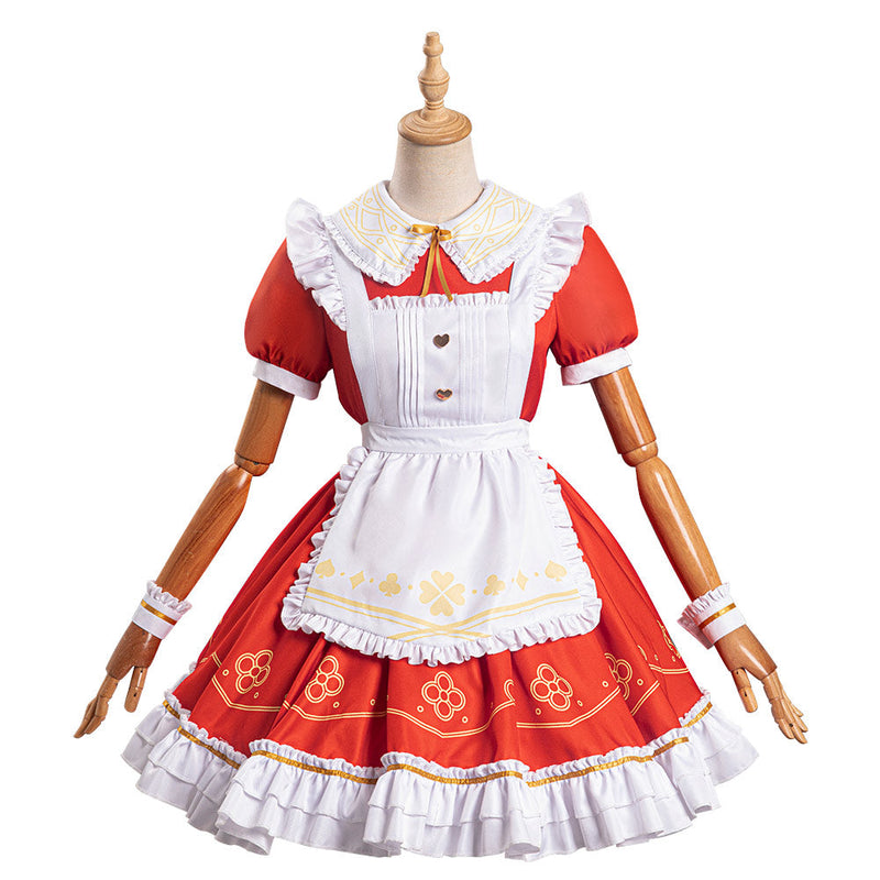 Genshin Impact KLEE Alice in Wonderland Alice Cosplay Costume Original Design Dress Outfits Halloween Carnival Suit