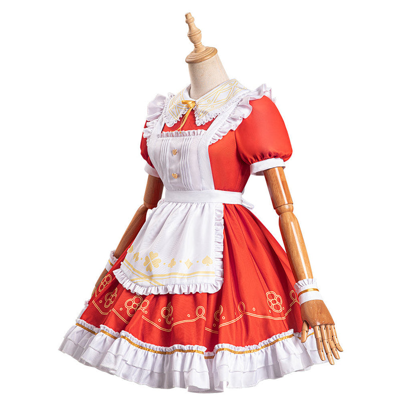 Genshin Impact KLEE Alice in Wonderland Alice Cosplay Costume Original Design Dress Outfits Halloween Carnival Suit