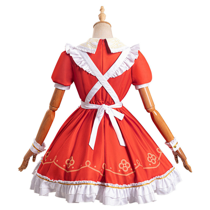 Genshin Impact KLEE Alice in Wonderland Alice Cosplay Costume Original Design Dress Outfits Halloween Carnival Suit