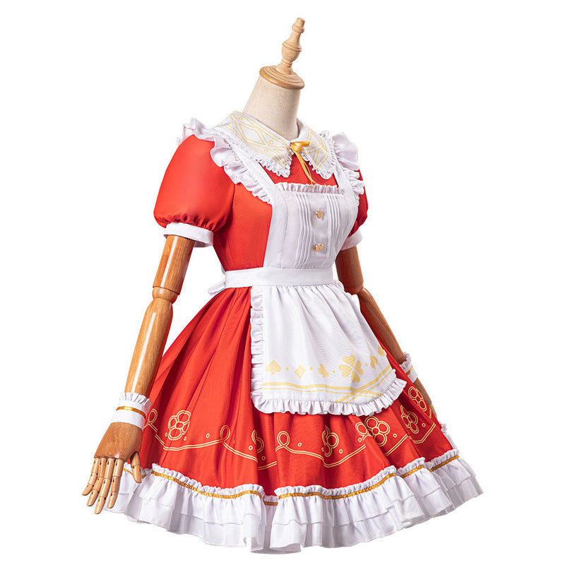 Genshin Impact KLEE Alice in Wonderland Alice Cosplay Costume Original Design Dress Outfits Halloween Carnival Suit