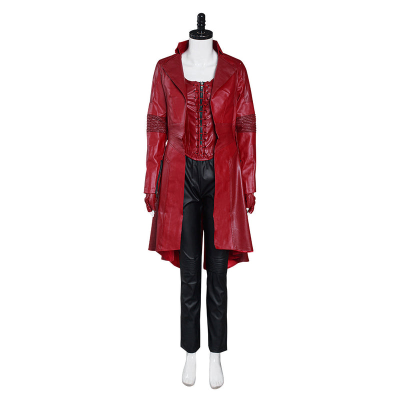 Captain America: Civil War Scarlet Witch Wanda Outfit Cosplay Costume