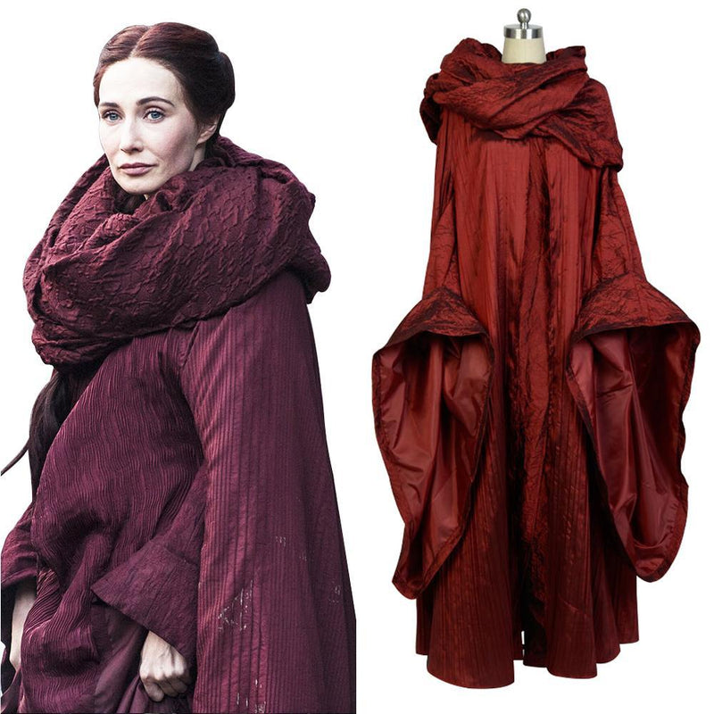 GoT Game of Thrones Melisandre Red Woman Outfit Cosplay Costume