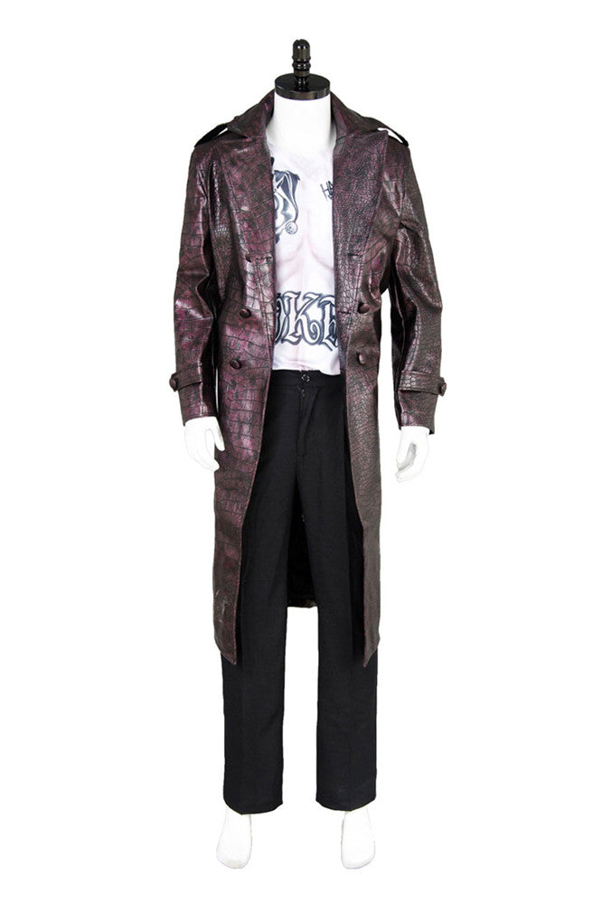 Batman Suicide Squad Jared Leto Joker Coat Cosplay Costume