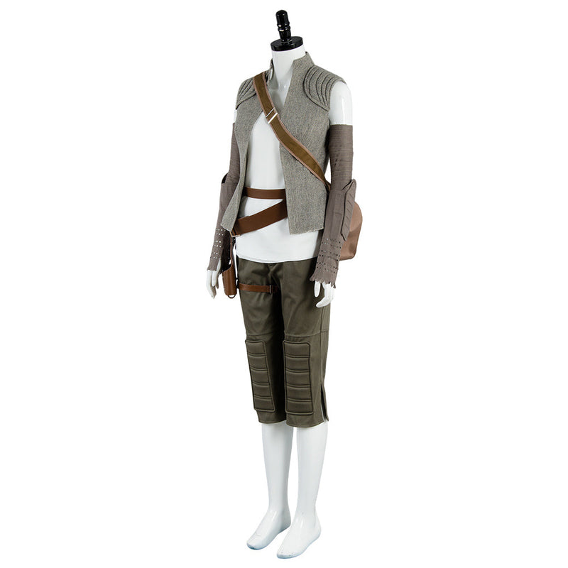 Star Wars 8 The Last Jedi Rey Outfit Cosplay Costume