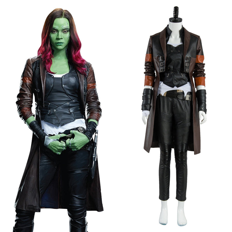 Guardians of the Galaxy Vol. 2 Gamora Outfit Suit Halloween Cosplay Costume