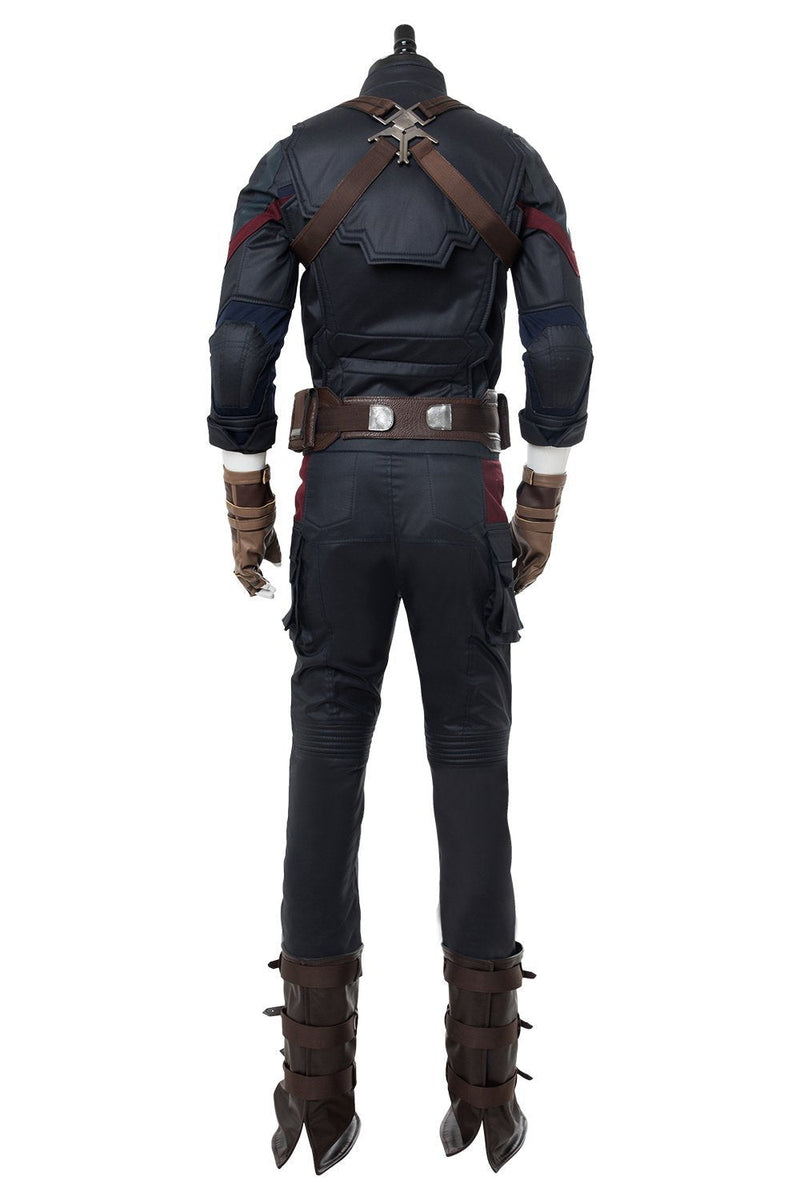 Avengers 3 : Infinity War Captain America Steven Rogers Outfit Uniform Suit Cosplay Costume NEW