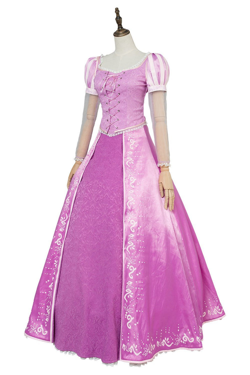 Tangled Ever After Rapunzel Pink Dress Halloween Carnival Suit Cosplay Costume