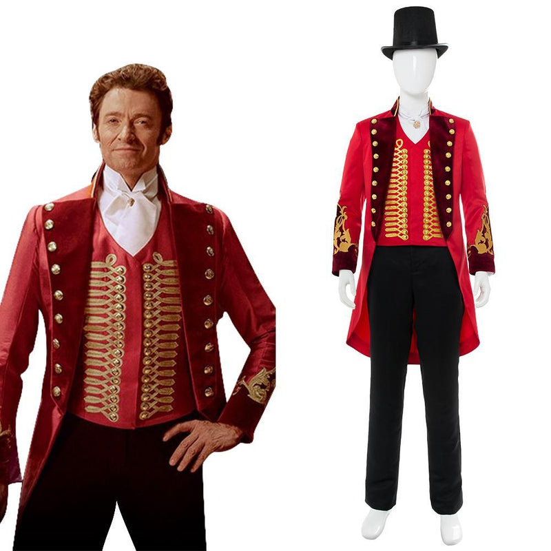 The Greatest Showman  P.T. Barnum Red Suit Cosplay Costume