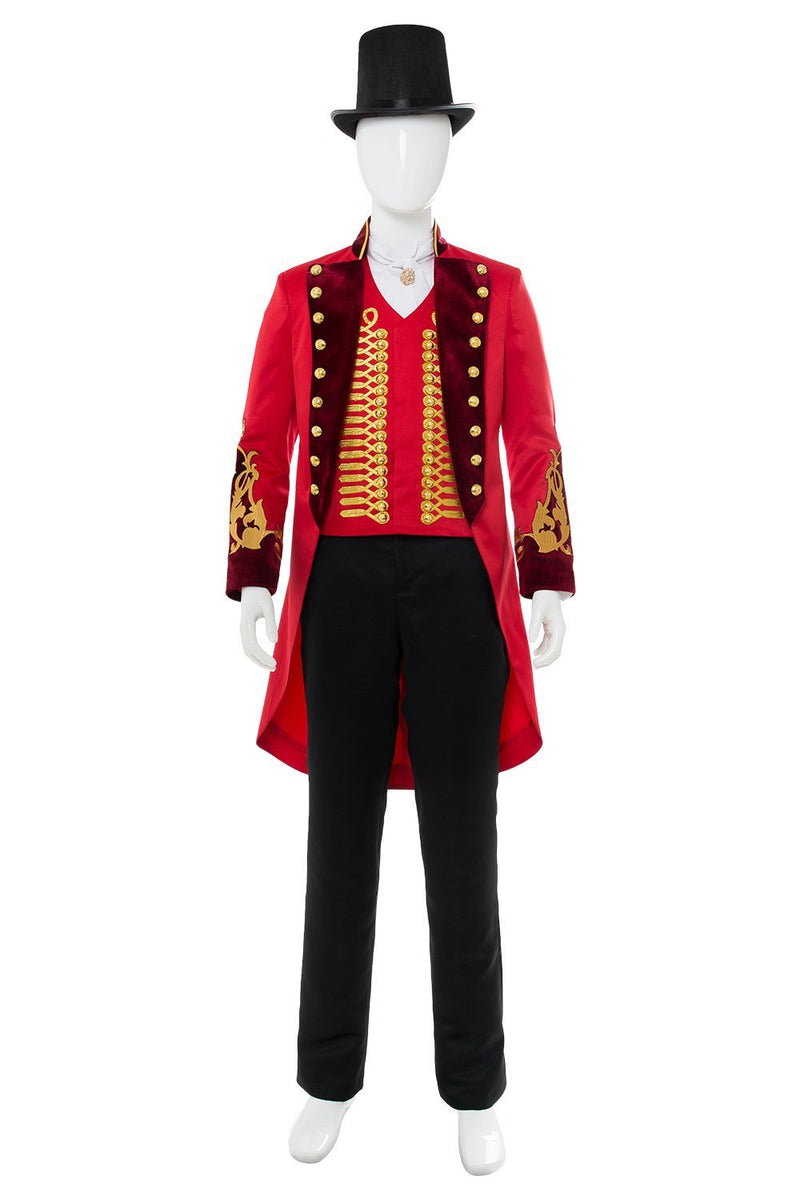 The Greatest Showman  P.T. Barnum Red Suit Cosplay Costume