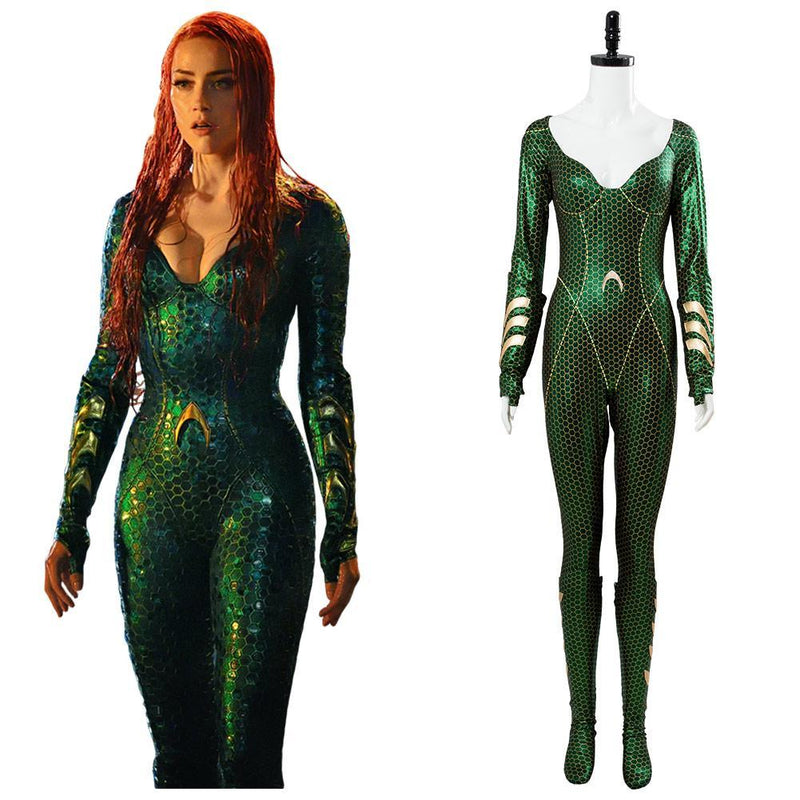 2018 Aquaman Mera Jumpsuit Outfit Cosplay Costume