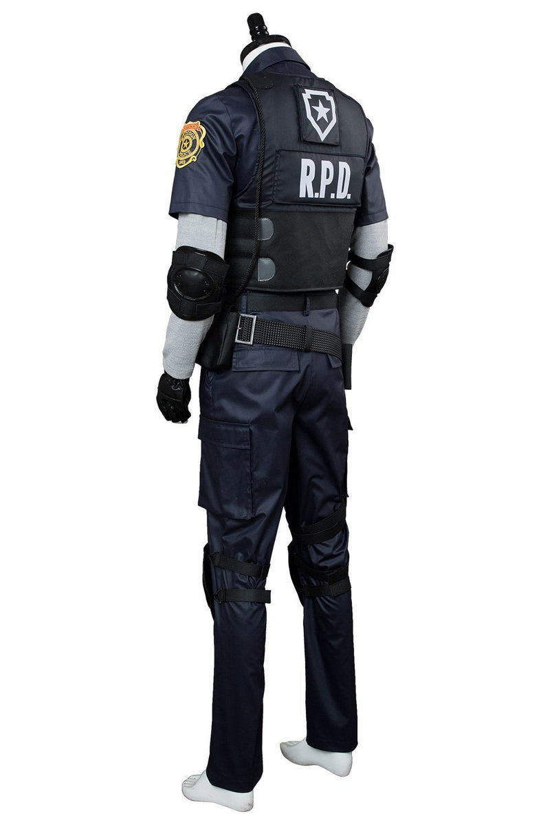 Video Game Resident Evil 2 Remake Re Leon Scott Kennedy Outfit Cosplay Costume