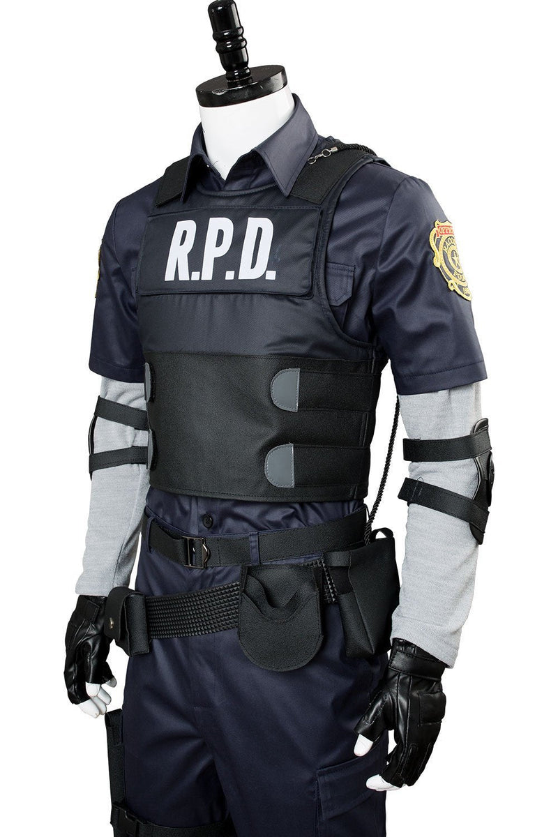 Video Game Resident Evil 2 Remake Re Leon Scott Kennedy Outfit Cosplay Costume