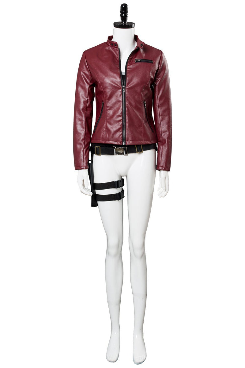 Video Game Resident Evil 2 Remake Claire Redfield Outfit Cosplay Costume