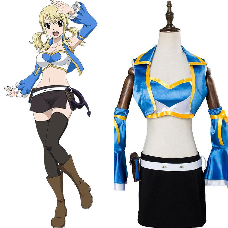 Fairy Tail Season 2 Lucy Heartfilia Outfit Cosplay Costume