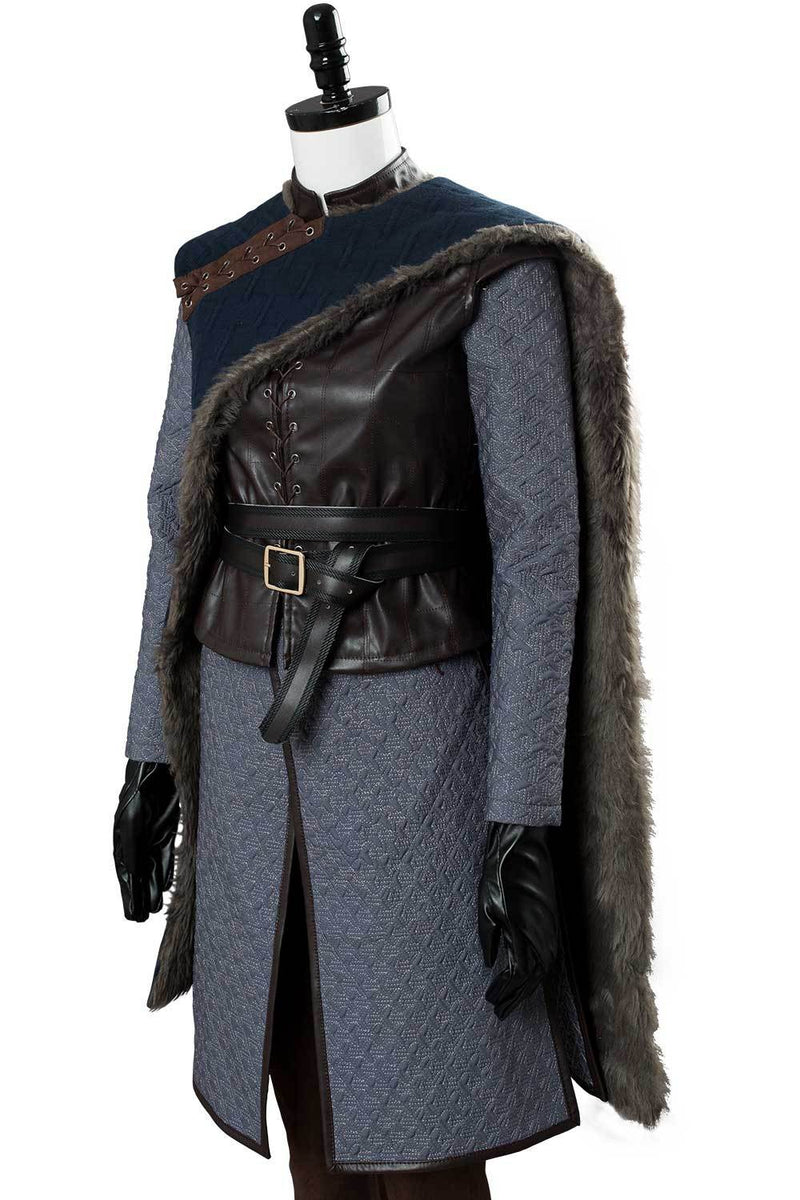 Game of Thrones Season 8 S8 Arya Stark Outfit Cosplay Costume