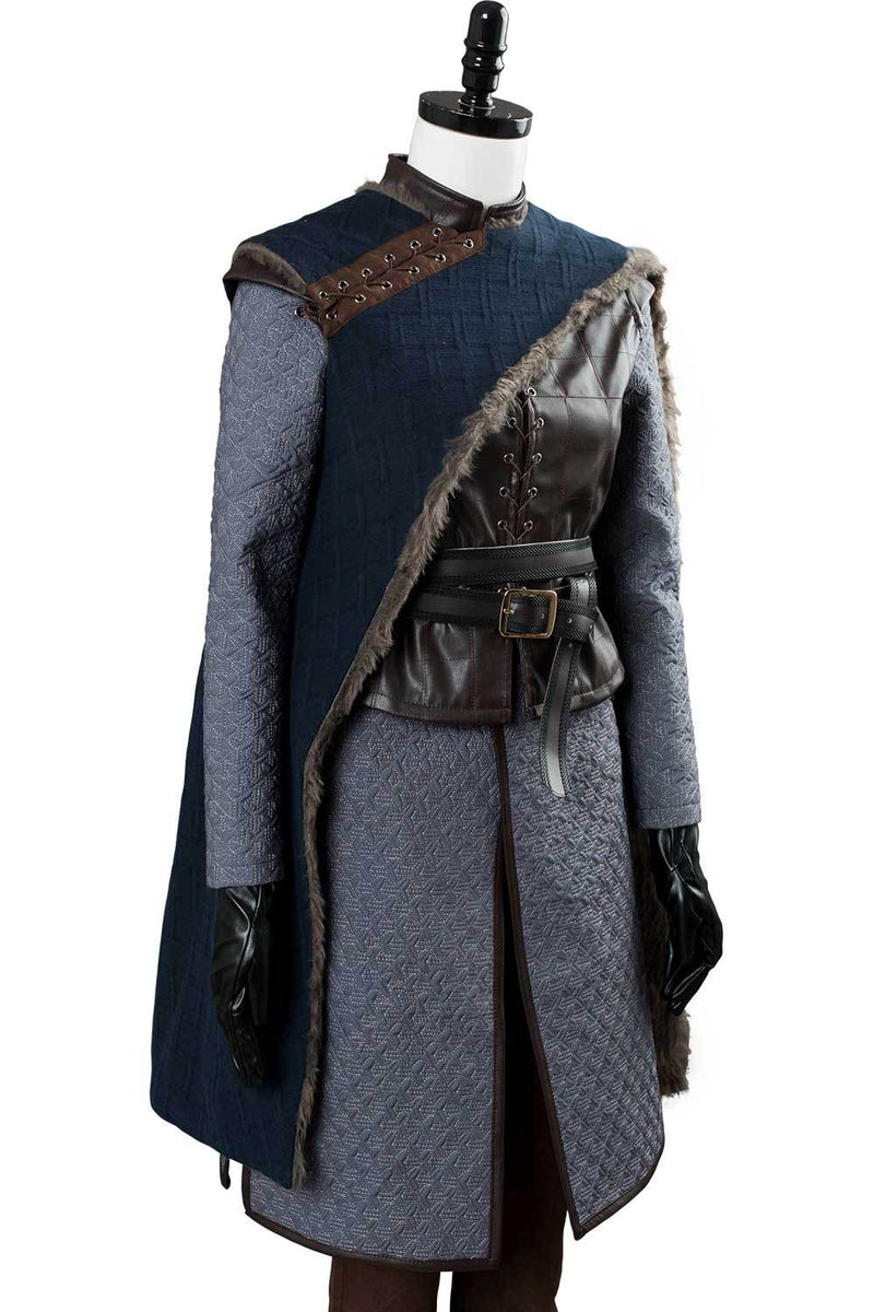 Game of Thrones Season 8 S8 Arya Stark Outfit Cosplay Costume