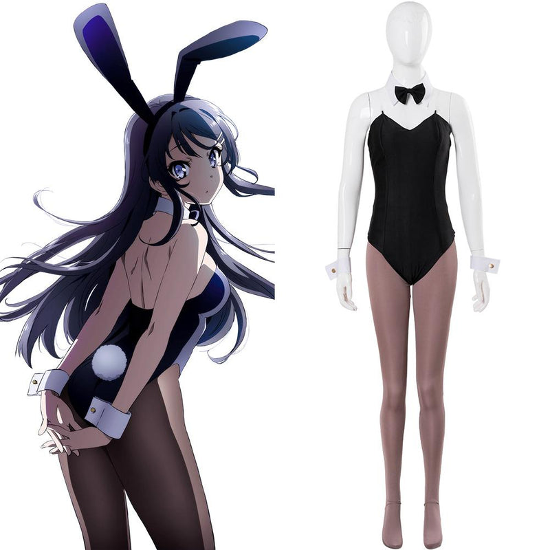 Seishun Buta Yaro Sakurajima Mai bunny girl Costume Female Halloween Sexy Costume