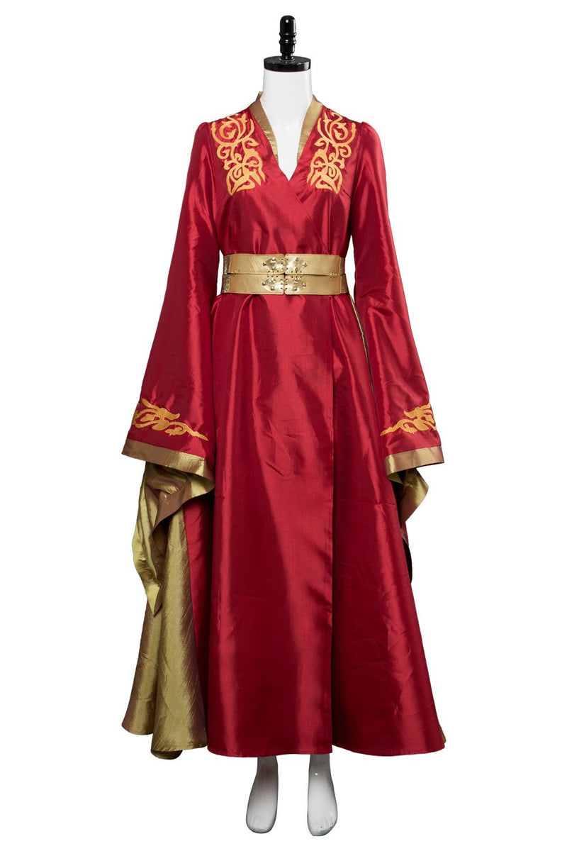 Game of thrones Cersei Lannister Red Luxury Dress Cosplay Costume